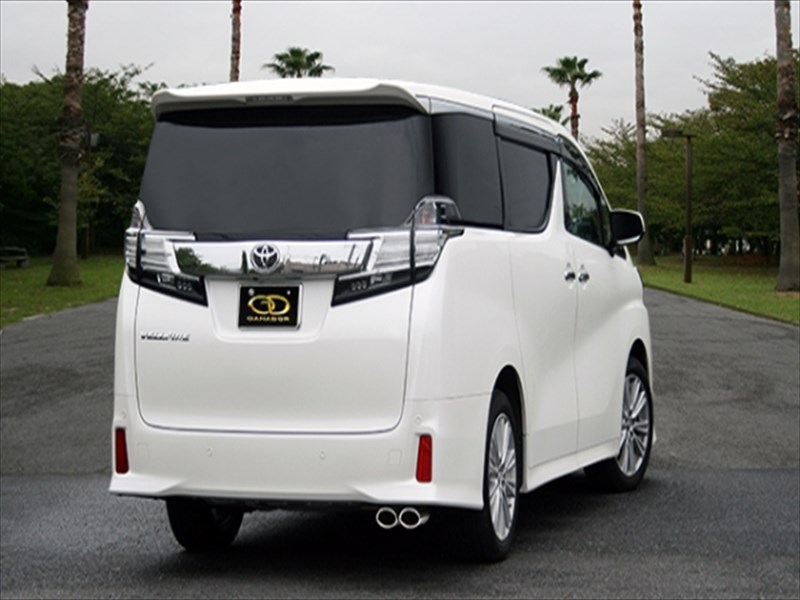 ヴェルファイア AGH35W 2.5 4WD Z PASION EVO P.B.S搭載マフラー 右ダブル出し ポリッシュテール 取付込