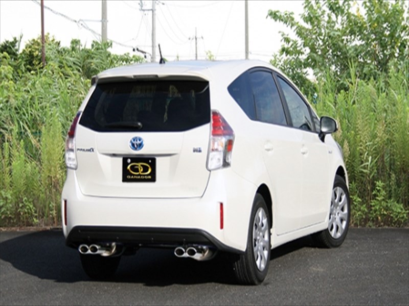 プリウスアルファ ZVW41W 後期 P.B.S搭載マフラー 左右4本出し ポリッシュテール 取付込 76,775円