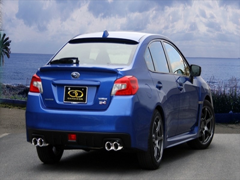 WRX S4 VAG Vertex sports ステンレスマフラー ポリッシュテール 取付込