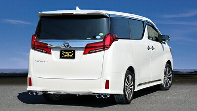 アルファード AGH30W 2.5 2WD S PASION EVO P.B.S搭載マフラー 左右4本出し チタニウムブルーテール|Autostyle