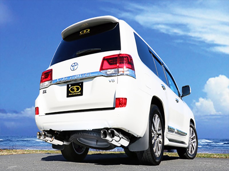URJ202W ランドクルーザー 200系 H27/8～ 4.600cc Vertex 4WD/SUV ステンレスマフラー P.B.S搭載 標準バンパー 左右4本出し スクエアタイプ/ポリッシュテール