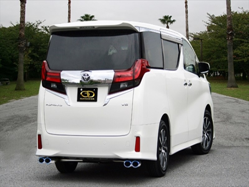 アルファード GGH30W 3.5 2WD SA PASION EVO P.B.S搭載マフラー 左右4本出し チタニウムブルーテール 取付込