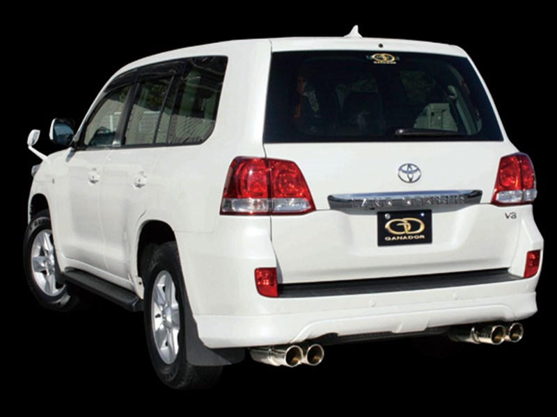 ランドクルーザー 200系 前期 Vertex 4WD/SUV ステンレスマフラー P.B.S無し 純正エアロバンパー 左右 4本出し サークルタイプ 取付込