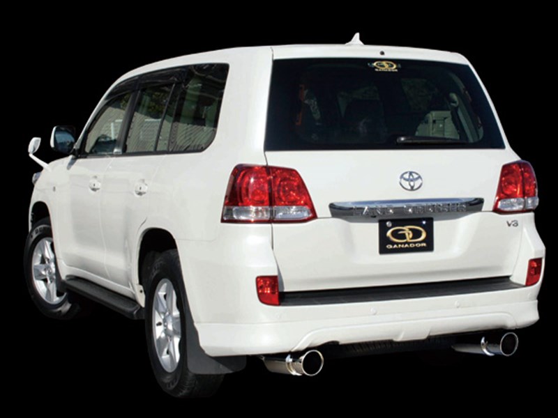 ランドクルーザー 200系 前期 Vertex 4WD/SUV ステンレスマフラー P.B.S無し 純正エアロバンパー 左右2本 出し サークルタイプ 取付込