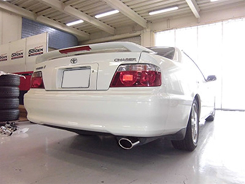 チェイサー JZX100 マフラーカッター 片側オーバル1本出し用 取付込