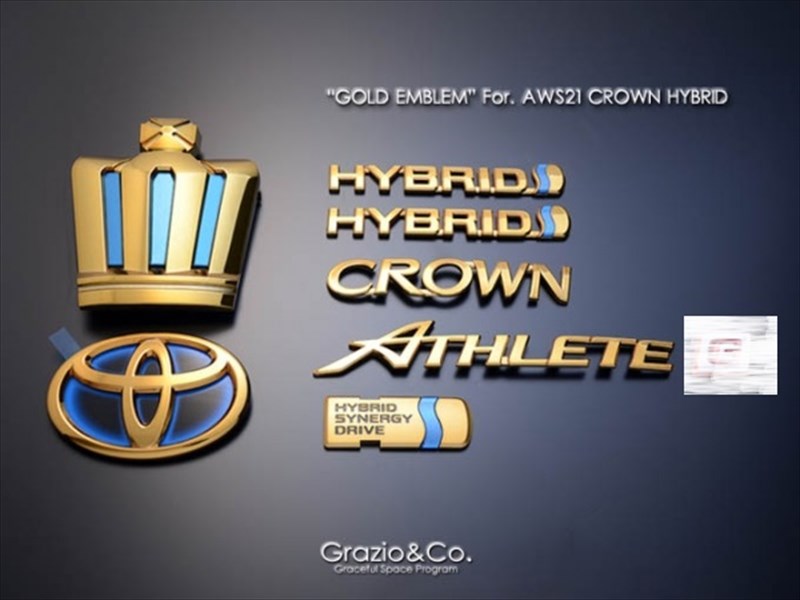 楽天市場】クラウン アスリート ハイブリッド 21系 エンブレム CROWN