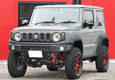 JB74W ジムニーシエラ JL ABS製 HB1st バンパーセットタイプ S-NP ワイド 艶消しブラック塗装 1-3型用 スキッドプレート:アルミブラック/ナンバー枠:クロームメッキ|Autostyle