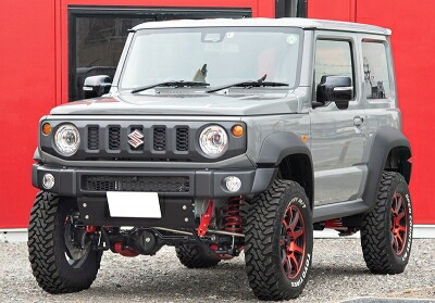 JB74W ジムニーシエラ JC ABS製 HB1st バンパーセットタイプ S-NP ワイド 艶消しブラック塗装 4型用 スキッドプレート:アルミクリア/ナンバー枠:クロームメッキ|Autostyle