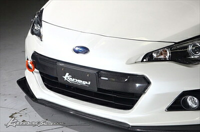 BRZ ZC6 前期 フロントバンパープロテクター 綾織ウエットカーボン製 クリア塗装済み