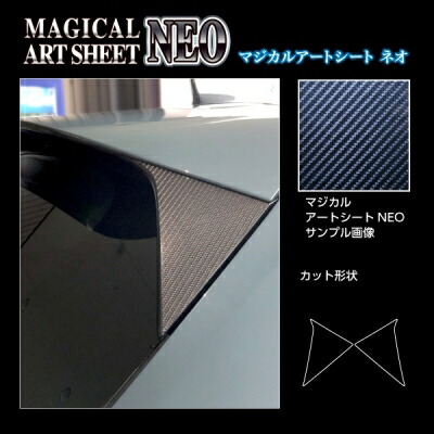RZ4 ZR-V e:HEV 2023.4～ マジカルアートシートNEO リアウイングサイド ブラック