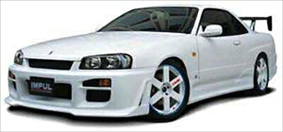 R34 スカイライン 前期用 534S フロントバンパー 塗装済み
