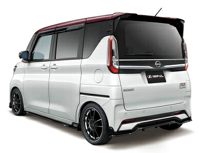 ルークス ハイウェイスター B45A B44A 後期 2023/8- リアサイドスポイラー メーカー塗装品 KH3｜Autostyle