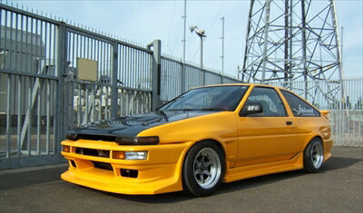 AE86 トレノ SPEC-R フロントバンパースポイラー 後期用 ソフトFRP 塗装済み