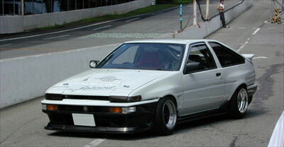 AE86 トレノ リアブリスターフェンダー （3ドア） (片側40mmWIDE) 塗装済み