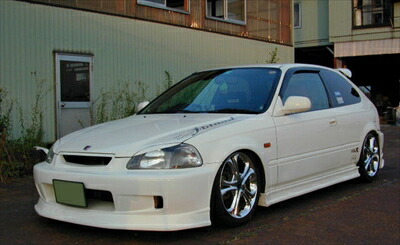 EK-9 CIVIC 3ドア フロントバンパースポイラー ソフトFRP 前期用 塗装済み