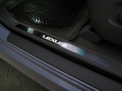 ハリアー 30系 LEDイルミネーションスカッフプレート LEXUSロゴ ライトカラー 白