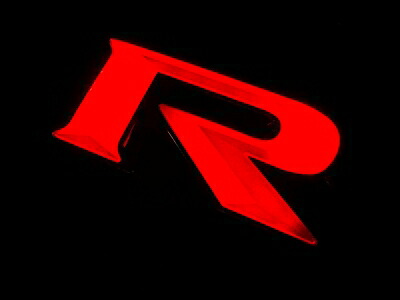 R35 GT-R LEDトランスエンブレムR LTE-R-FR/全面発光/レッド｜Autostyle