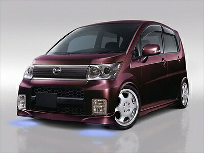 ムーブカスタム L175S系 フロントハーフスポイラー 塗装済 パールホワイトIII W24