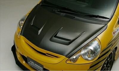 フィット GD エアロボンネット Type-V オールFRP製 塗装取付込