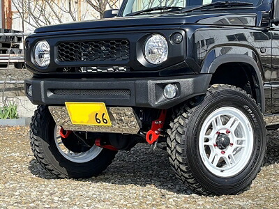 JB64W ジムニー 社外バンパー用 フロント 牽引フック 左右SET