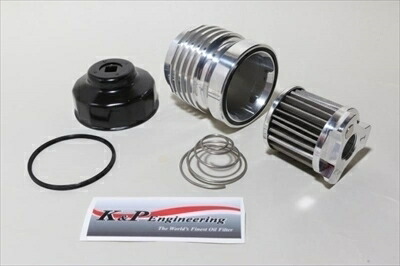 【納期未定】JB64W ジムニー K&Pステンレスフィルター(ネジサイズ 3/4-16) ショートタイプ アルミ