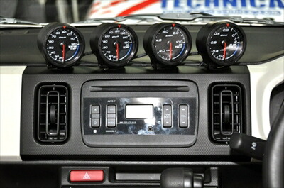 アルト/ターボRS/ワークス HA36S/V Defi追加メーター取付パネル 2DINワイドオーディオ枠 ブラック｜Autostyle