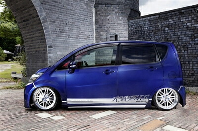 H24年式 ムーヴカスタム サイドステップ 左右1セット DBA-LA100S WirusWinマツダ AZオフロード（1型〜9型）用高さ調整式サイド