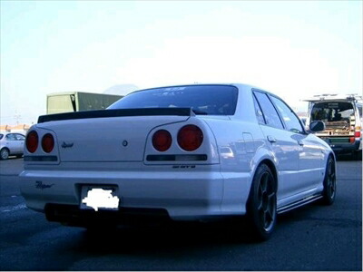 日産純正 ER34 R34 UVカットリヤサンシェイド スモークタイプ 2ドア用