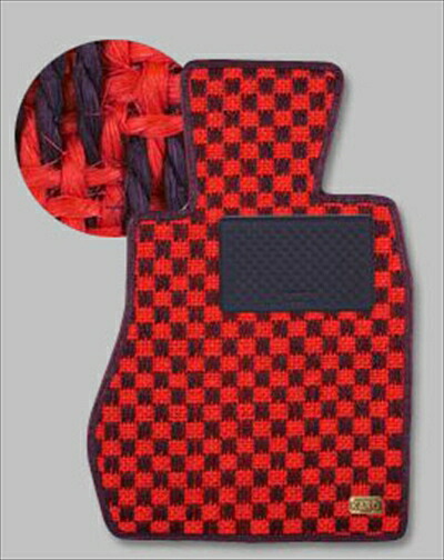 ランサーエボリューション 4/5/6 CK#A、CN、CP9A フロアマット シザル レッド/ブラック
