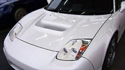 NSX フロントフードRスタイルダクト付 新型固定ライト用 塗装取付込