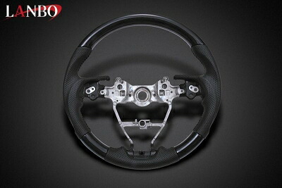 50系 RAV4 LANBO オリジナルステアリング ガングリップ 黒木目