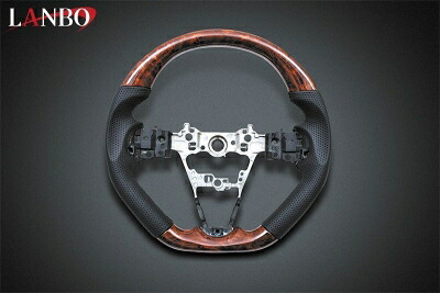 S700/710 ハイゼットデッキバン LANBO オリジナルステアリング ガングリップ 茶木目｜Autostyle