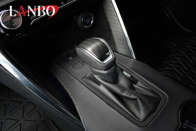 80 ハリアー LANBO ロックボタン式 シフトノブ メタルブラック