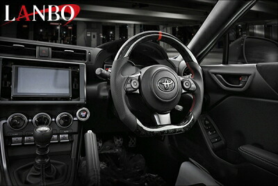 130系 マークX GR SPORT LANBO プレミアムスポーツ ステアリング TOYOTA GRシリーズ フォージドカーボン×リアルレザー