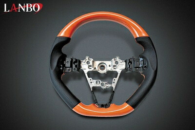 S700/710 ハイゼットカーゴ LANBO オリジナルステアリング ガングリップ オレンジ