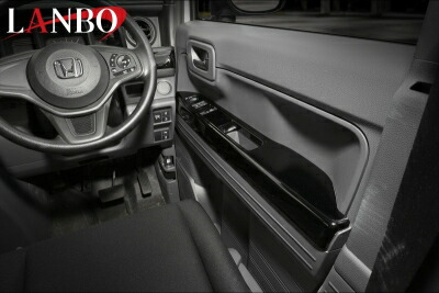 JJ1/2 N-VAN LANBO パワーウインドースイッチパネル 4pcs ピアノブラック