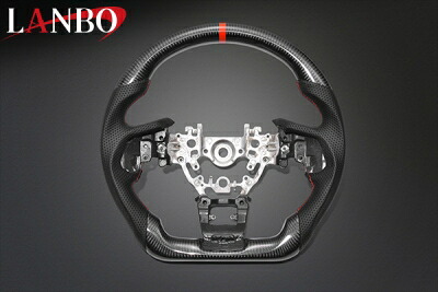 SK フォレスター LANBO プレミアムスポーツ ステアリング ウェットカーボン×リアルレザー