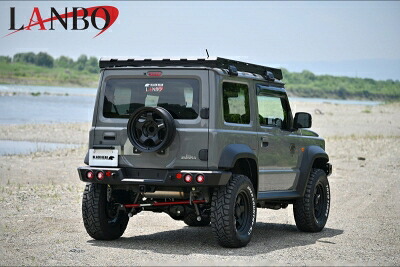 JB74W ジムニーシエラ BLACK BEAR リアアイアンバンパー (法人への配送のみ)
