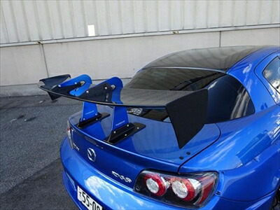 楽天市場】RX-8 SE3P 3DカーボンGTウィング(シングル) 1440mm仕様