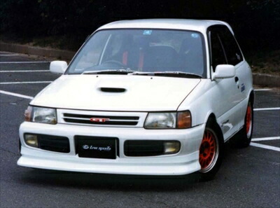 スターレット　社外フロントバンパー スターレット EP91 フロントバンパー 塗装済み : エアロ