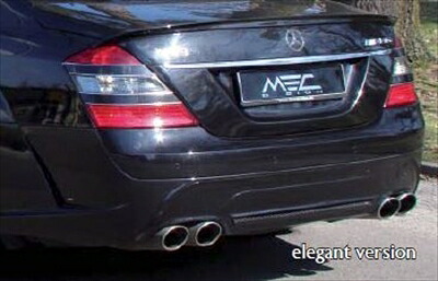 MEC Design BENZ S W221 Rear Bumper Elegance-Line 塗装済み