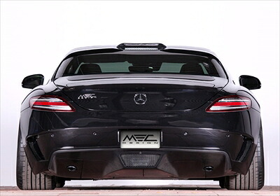 MEC Design BENZ SLS W/A197 Formula Rear Diffuser in Carbon finish
