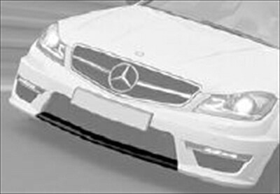 MEC Design BENZ C W204 Front Lip Black Carbon Fiber