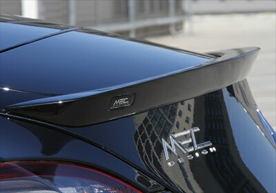 MEC Design BENZ SLS W/A197 Rear Spoiler in Carbon finish クリア塗装済み
