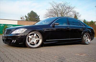 MEC Design BENZ S W221 Side Skirts without LED-Lights only for long wheelbase version 塗装取付込