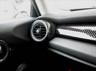 BMW MINI F55/56 エアコンリングカバー 左右セット カラー:リアルカーボン柄 (綾織)|Autostyle