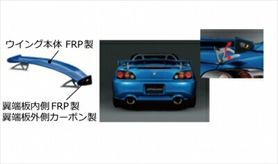 「ゼン」 ホンダ S2000 AP1無限　リアウイング　ブルー 無限 MUGEN | S2000 | PARTS | AERO DYNAMICS