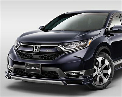 CR-V RW フロントアンダースポイラー 塗分け塗装済 ルーセブラック・メタリック (NH821M)