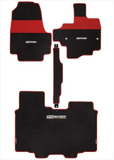 N-BOX/カスタム JF3/4 スポーツマット ベンチシート用/ブラック×レッド