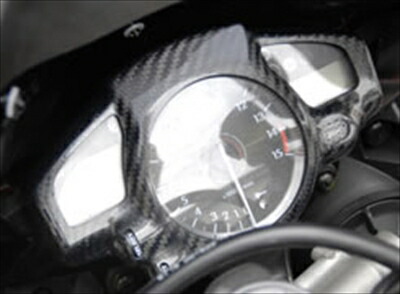 YZF-R1 07-08 メーターカバー カーボン(ウェット) 綾織りカーボン製 クリア塗装済み